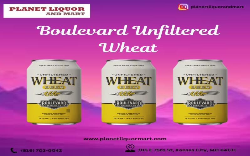 Boulevard Unfiltered Wheat available in Kansas City, MO.